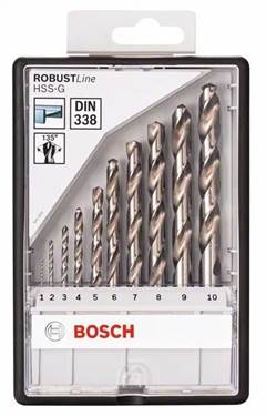 Jogo de Brocas Bosch 1-10mm com10 peças