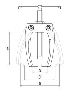 Minissacador de Polias 2 Garras 2.3/4” 44030002 TRAMONTINA