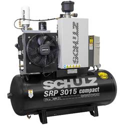 Compressor de Ar de Parafuso Schultz SRP 3015E 200 litros 15HP 380V