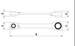 Chave Catraca Multidrive 44637/105 TRAMONTINA