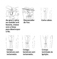 Alicate desencapador de fios aço carbono 8” - TRAMONTINA  44051108