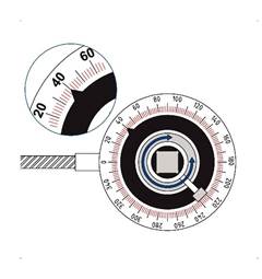 Instrumento de medição do ângulo de torção 0-300º Nm 