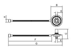 Instrumento de medição do ângulo de torção 0-300º Nm 