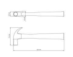 Martelo de Unha Polido 25 mm Tramontina com Cabo em Madeira Envernizada 40200025
