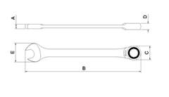 Chave Combinada Com Catraca 44652/108 8mm