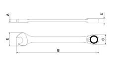 Chave Combinada Com Catraca 44652/114 14mm 