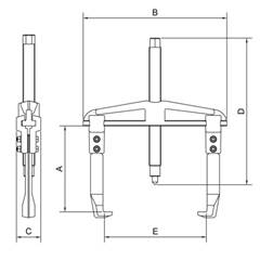 Sacador de Polias com Garras Deslizantes 120mm 44025012 TRAMONTINA