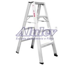 Escada Alumínio Alulev Profissional Mod. AP107 7 Degraus 