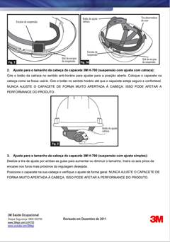 Capacete de Segurança Ventilado c/Carneira 3M H701 Branco