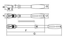 Catraca Telescopica Flex Drive 12 1/2  44841102 