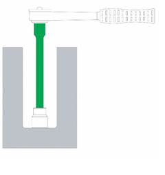 Extensão 15” em Aço Cromo Vanádio - Encaixe 3/4” 