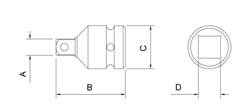 Adaptador De Impacto 1x3/4  44930102 