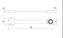 Chave Combinada Com Catraca 44652/116 16mm TRAMONTINA