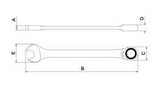 Chave Combinada Com Catraca 17mm