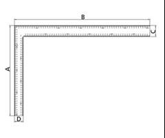 Esquadro Metálico 600 mm 
