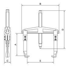 Sacador de Polias com Garras Deslizantes 180mm 44025018 TRAMONTINA