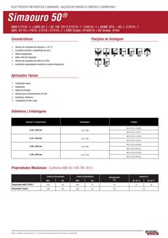 Eletrodo Revestido Lincoln Simaouro 50  E7018-1 5,00mm