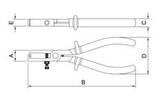 Alicate Desencapador de Fios Isolado 1000 V 7 TRAMONTINA 44051107