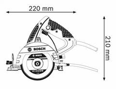 Serra Mármore Bosch GDC 151 Titan 1500W 220V