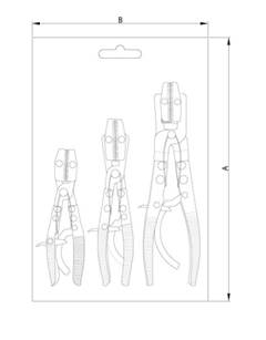 Alicates para Restrição de Fluxo 3 Peças 8”, 10” e 12” 44047502