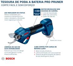 Tesoura de Poda a Bateria Pro Pruner Bosch