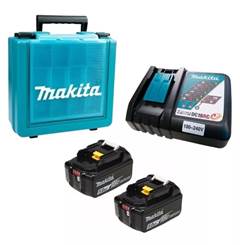 Kit 2 Baterias BL1850B+Carregador DC18SD+Maleta Makita