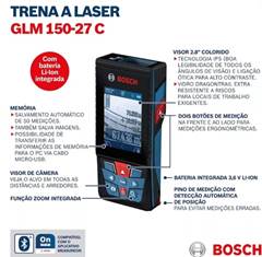 Medidor Laser de Distancias GLM 150-27 C  Professional