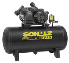 Compressor de Ar Shultz CSV10 Pés 110 litros 2HP 380V
