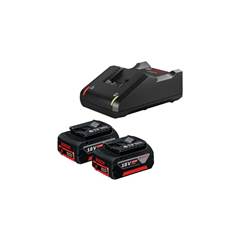 Kit 2 Baterias 18V 4.0AH + 1 Carregador 110V/220V Bosch 1600.A02.RM8-000