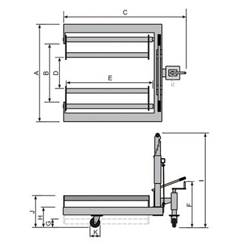 Macaco para Remover Rodado Duplo TPH680 Bovenau