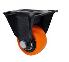 Rodizio de PVC Laranja 2” Fixo AJAX