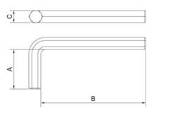 Chave Allen Hexagonal 1/4” 