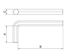 Chave Allen Hexagonal 7/16”