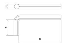 Chave Allen Hexagonal 1/2” 